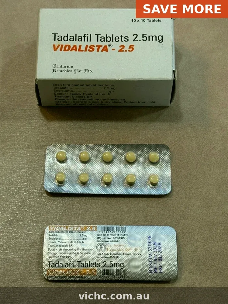 Generic Vidalista (Tadalafil) — A Complete Guide for Patients in Australia